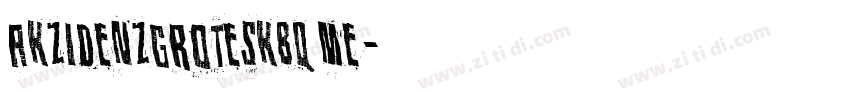 akzidenzgroteskbq me字体转换